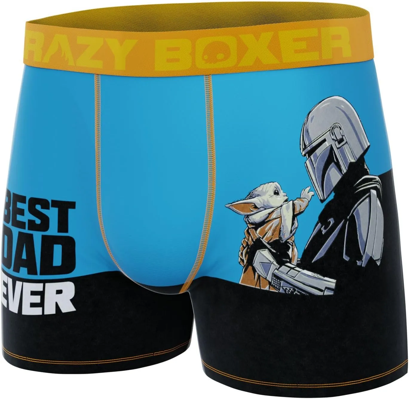 CRAZYBOXER Men's Underwear The Mandalorian Breathable Anti Slip Waistband Premium Boxer Brief
