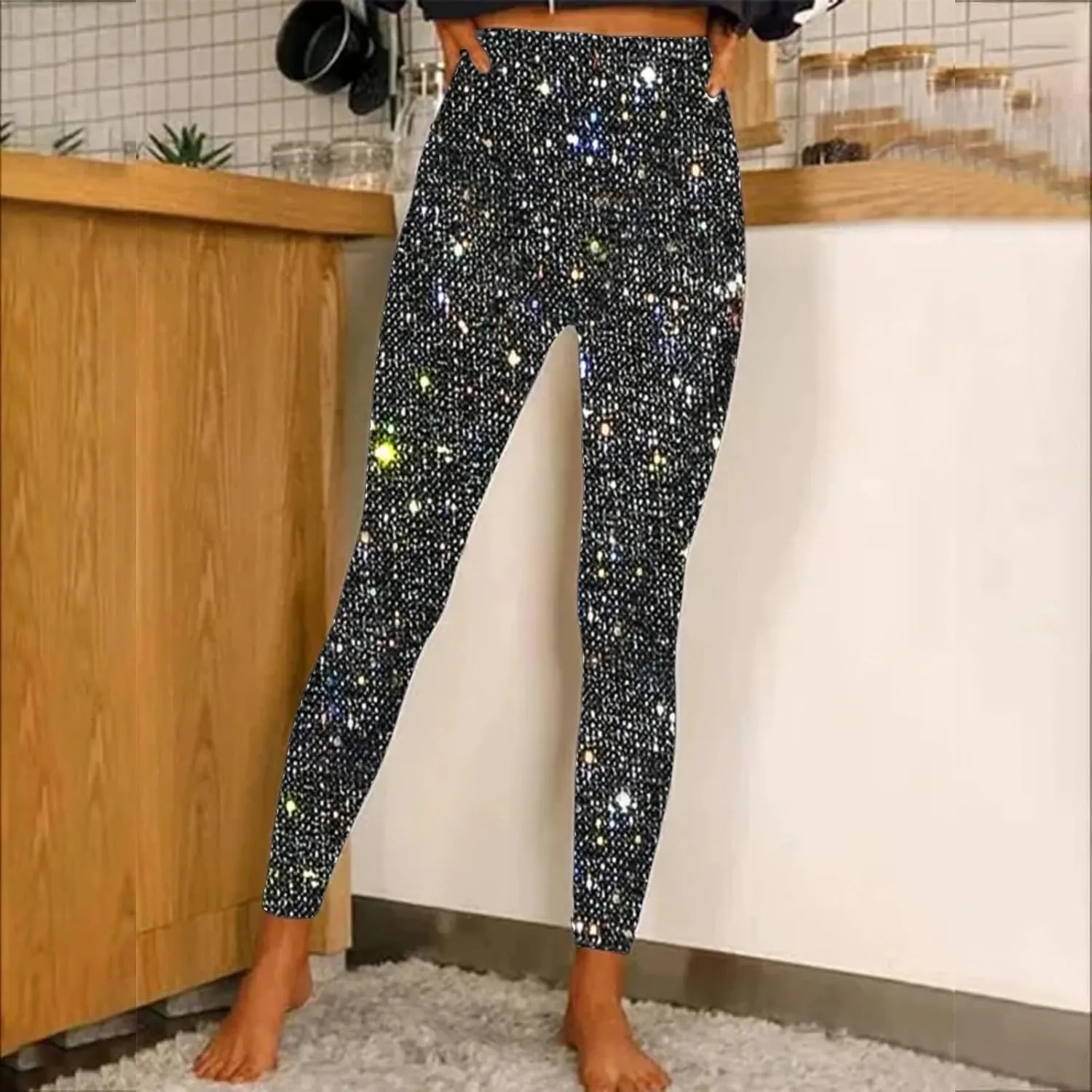 Crossover High Waisted Black Flared Leggings Fitness Suit Sports Yoga Pants Tummy Control Flare Leggings Workout