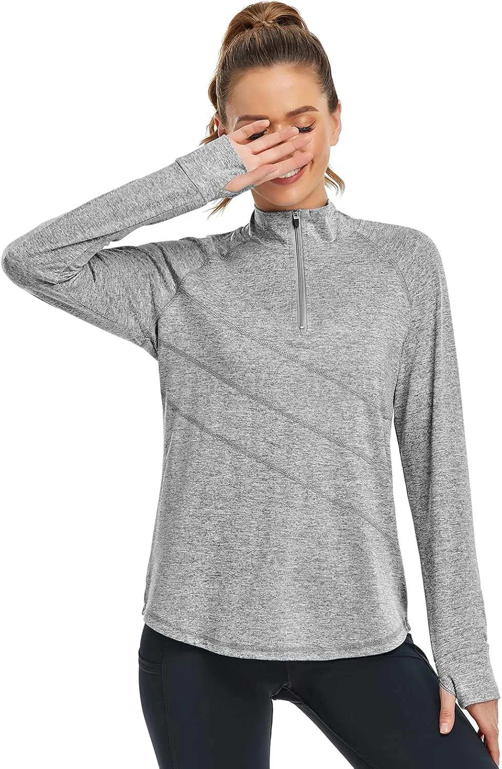 Cucuchy Womens V Neck Golf Polo Shirts Moisture Wicking Sports Workout Tops