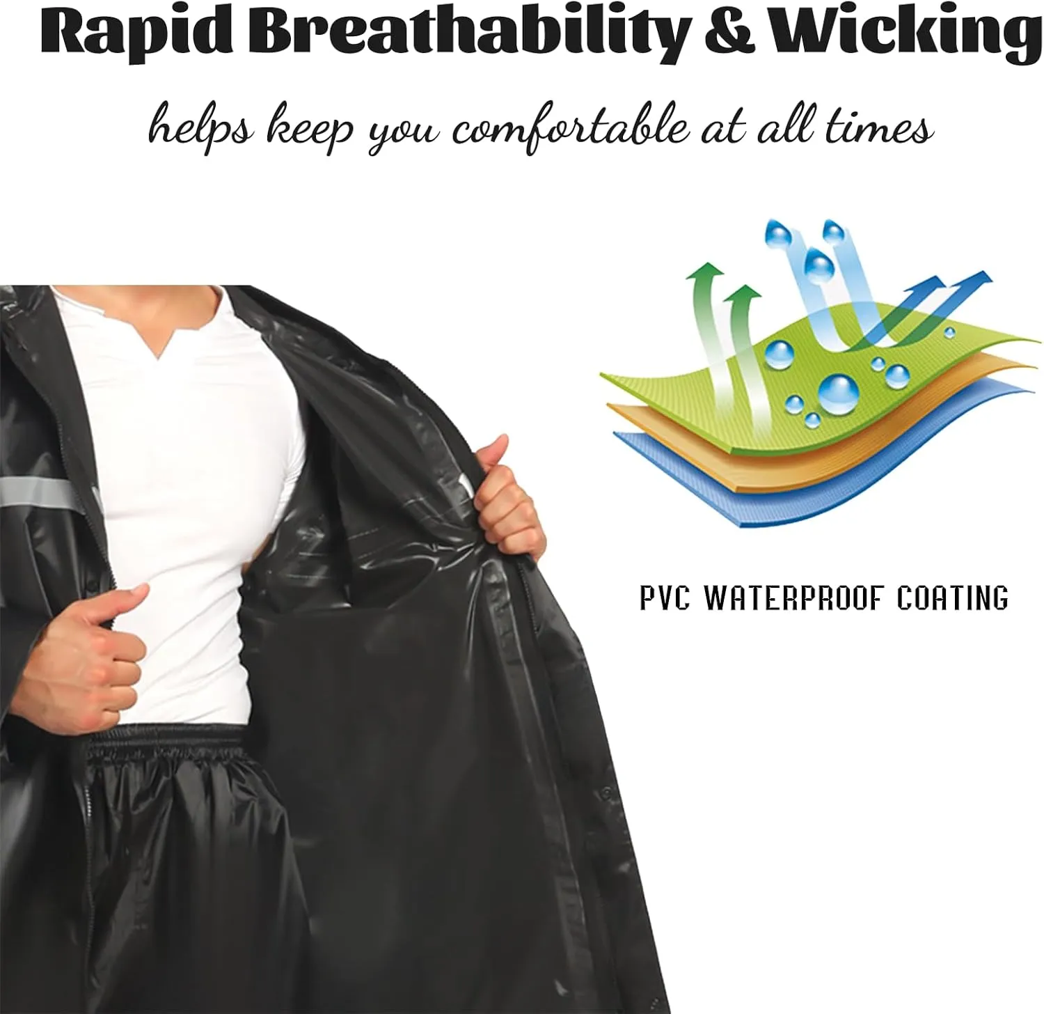 Custom Rain Ponchos Waterproof Rain Jacket Reusable Hooded Raincoat with Hood Add Your Logo