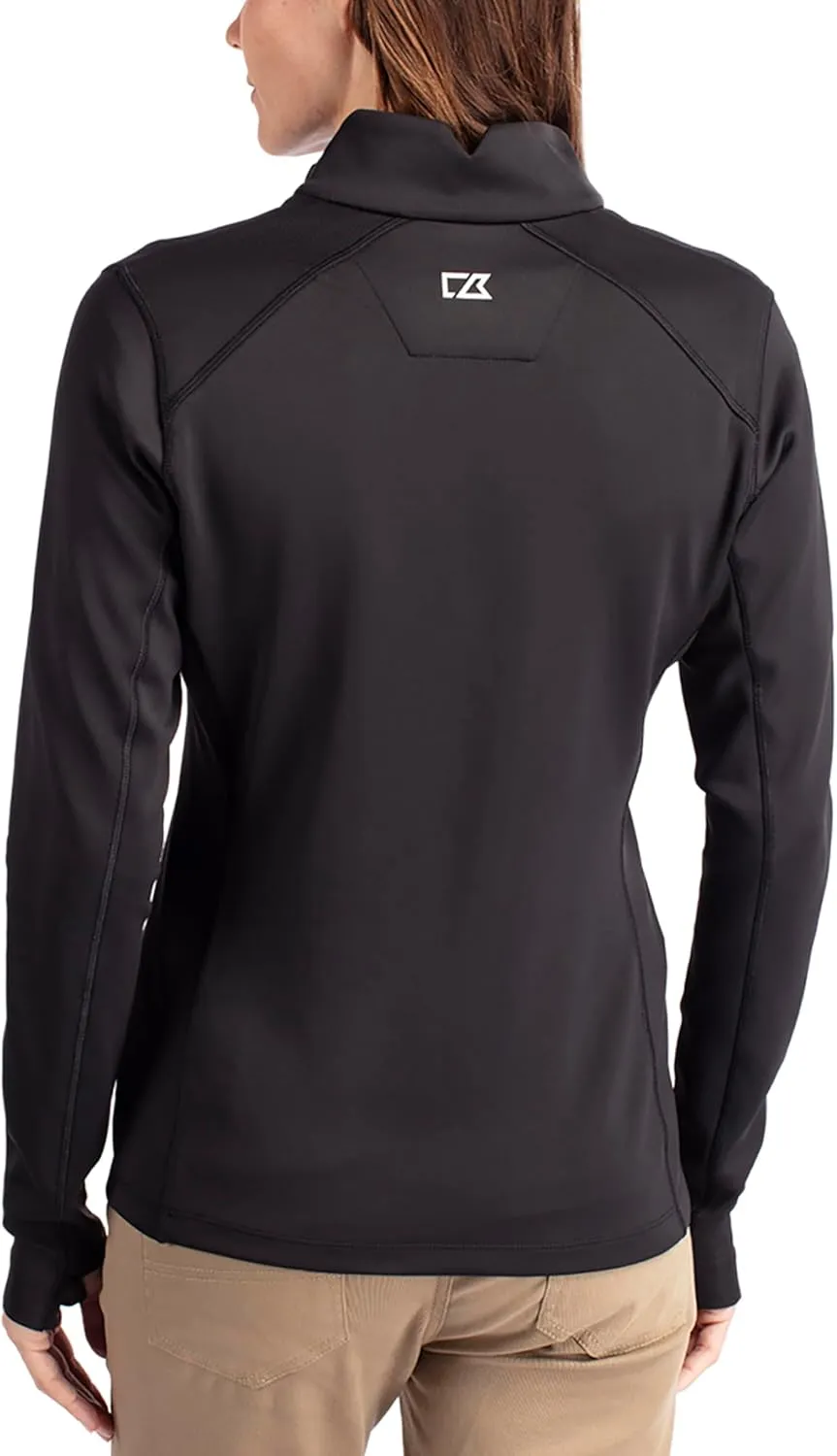 Cutter & Buck Women's Moisture Wicking UPF 50  Stretch Traverse Half Zip Pullover