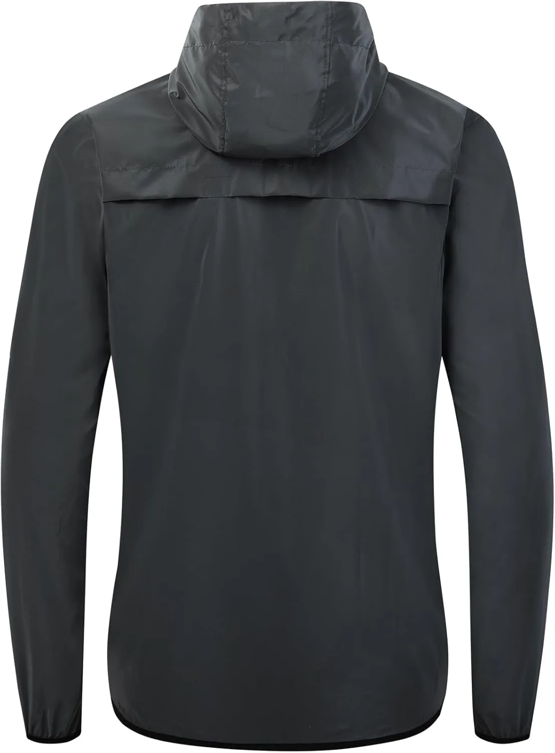 Cycling Jacket for Men Fully Reflective, Women's Waterproof Breathable with Hood for Cycling, Running, Hiking