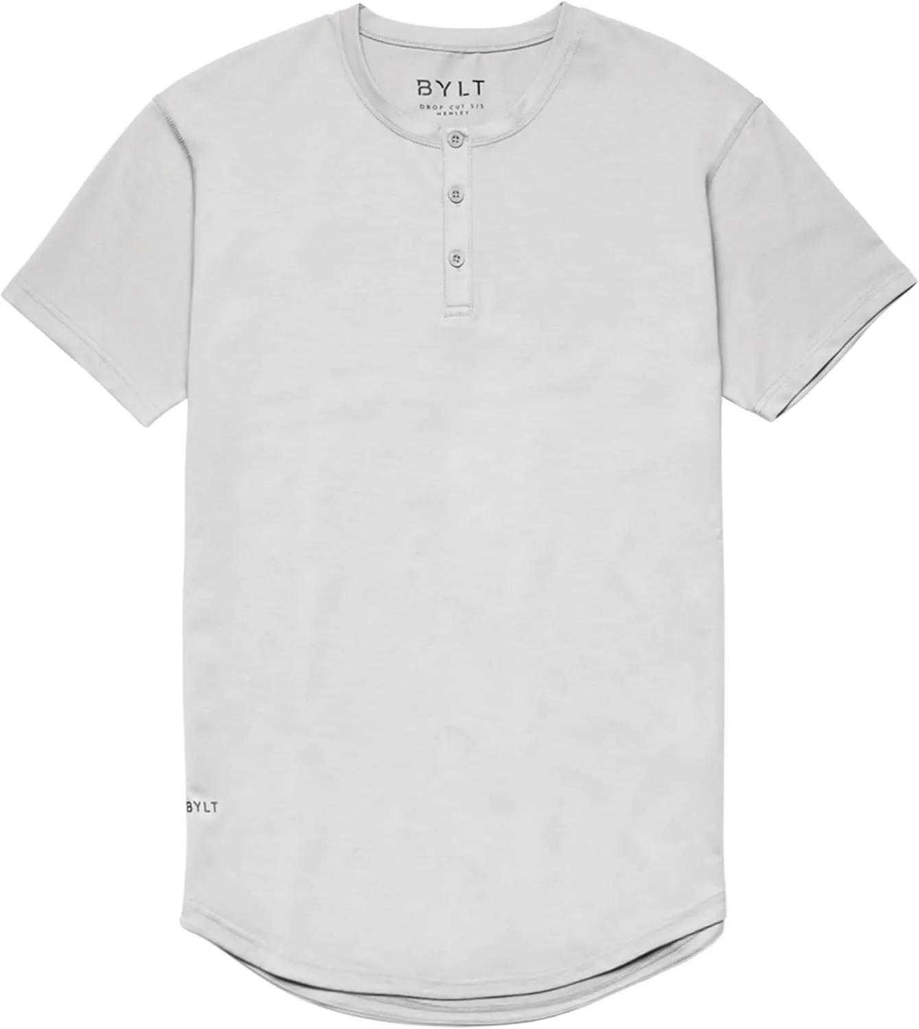Drop-Cut Henley Shirts for Men, 3-Button Closure, Short Sleeve, Casual T-Shirt, Soft & Breathable, Wrinkle Resistant