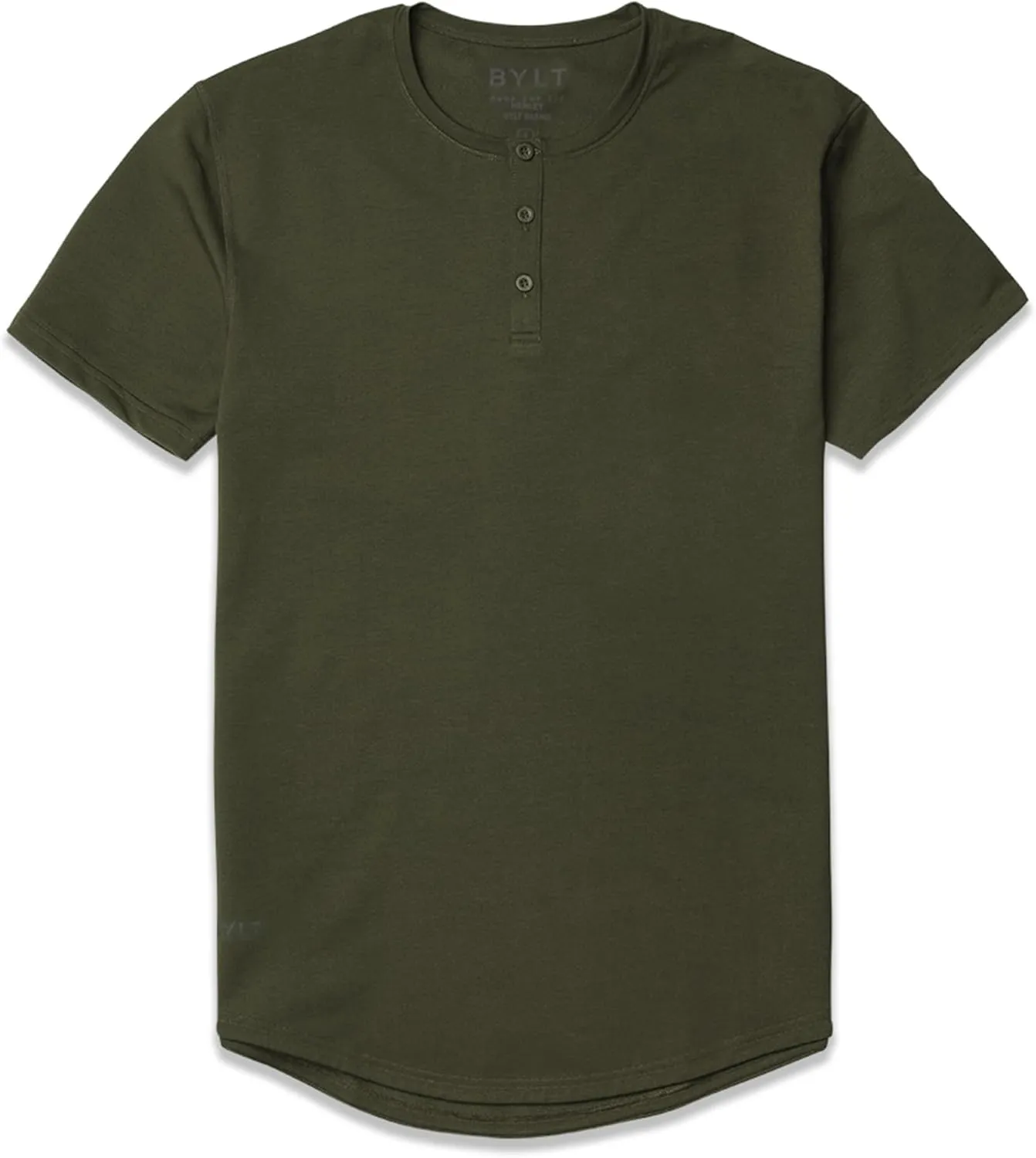 Drop-Cut Henley Shirts for Men, 3-Button Closure, Short Sleeve, Casual T-Shirt, Soft & Breathable, Wrinkle Resistant