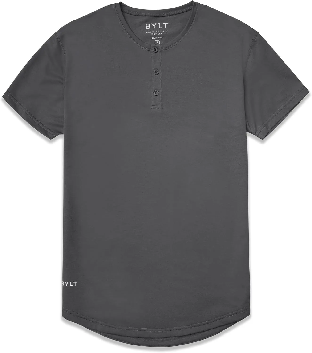 Drop-Cut Henley Shirts for Men, 3-Button Closure, Short Sleeve, Casual T-Shirt, Soft & Breathable, Wrinkle Resistant