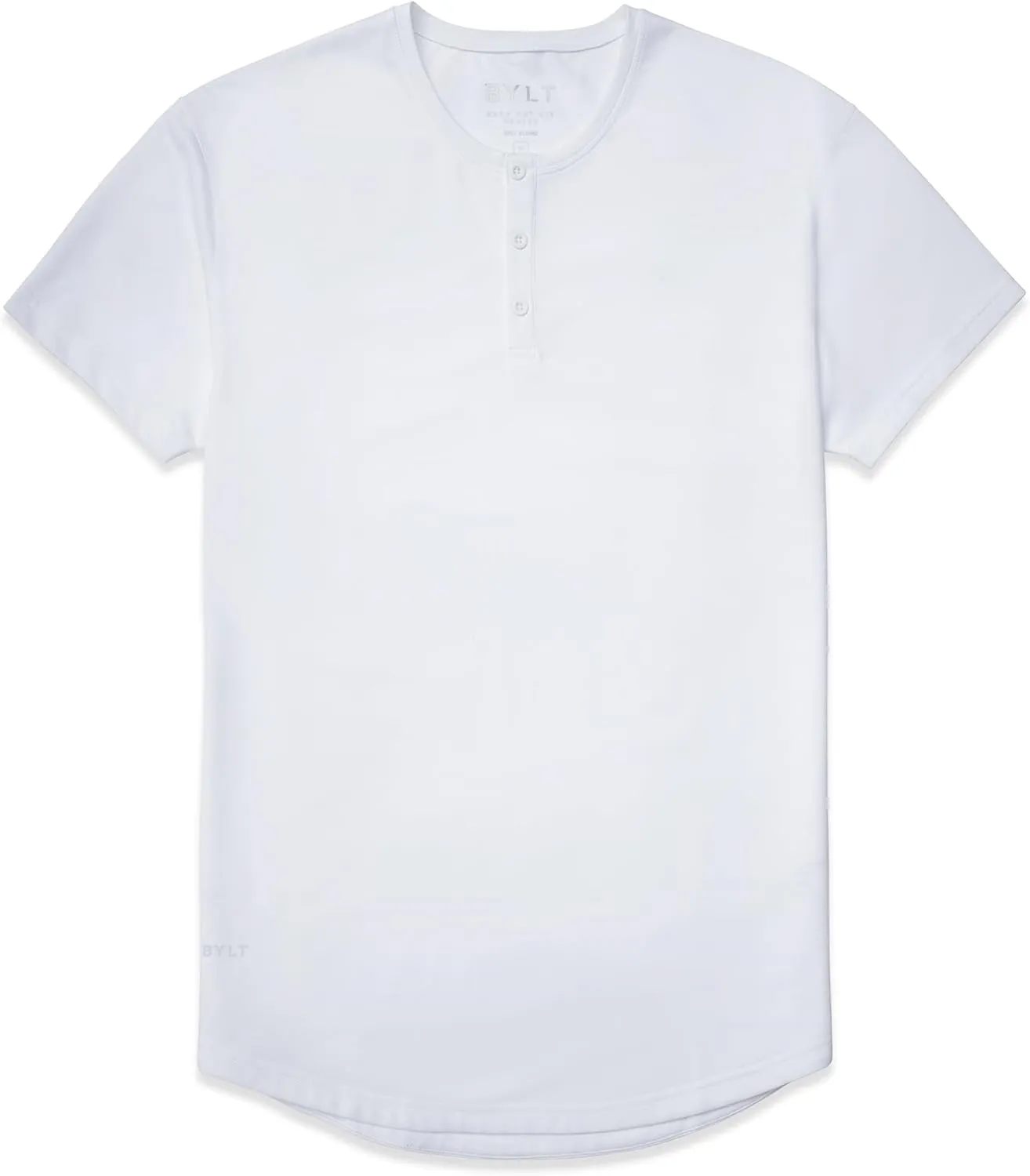 Drop-Cut Henley Shirts for Men, 3-Button Closure, Short Sleeve, Casual T-Shirt, Soft & Breathable, Wrinkle Resistant