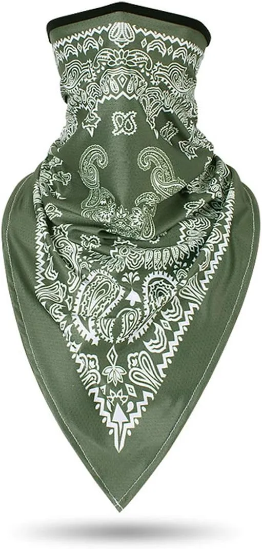 ECYC Summer Breathable Bandana Headwear Half Face Guard Neck Gaiter Scarf Mask