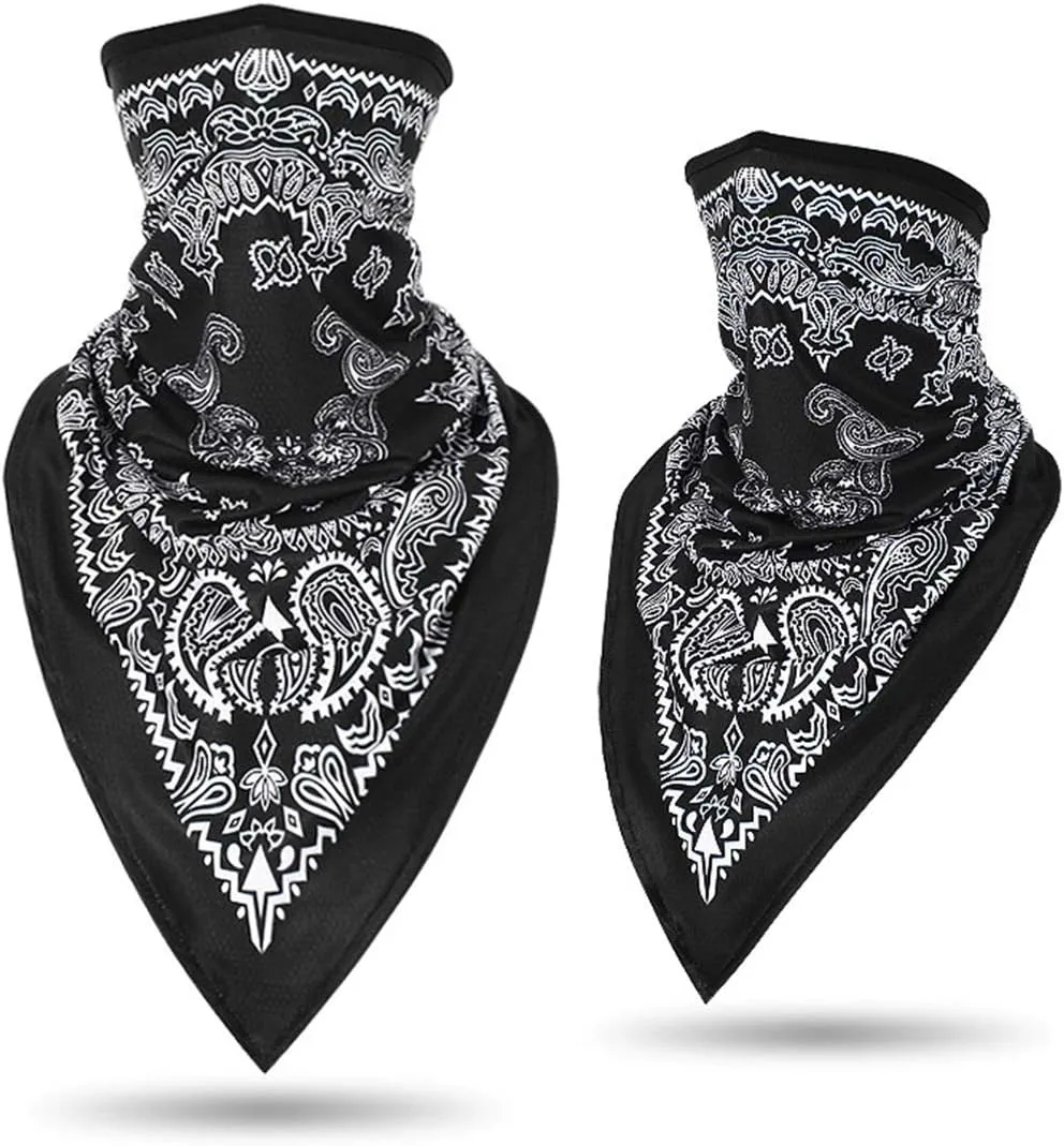ECYC Summer Breathable Bandana Headwear Half Face Guard Neck Gaiter Scarf Mask