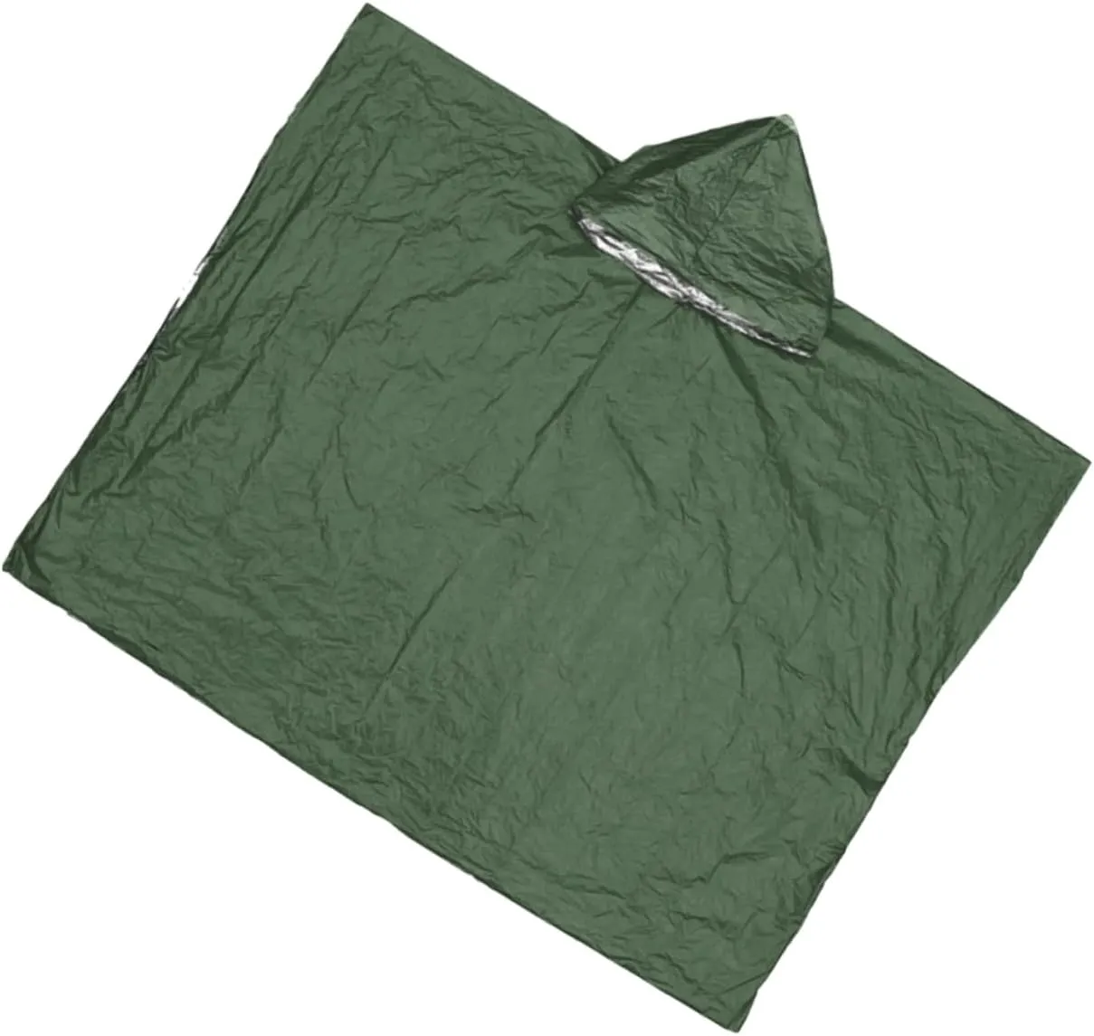 Emergency Raincoat Packable Poncho Hood Waterproof Insulated Raincoat for Adults Camping Hiking Gear