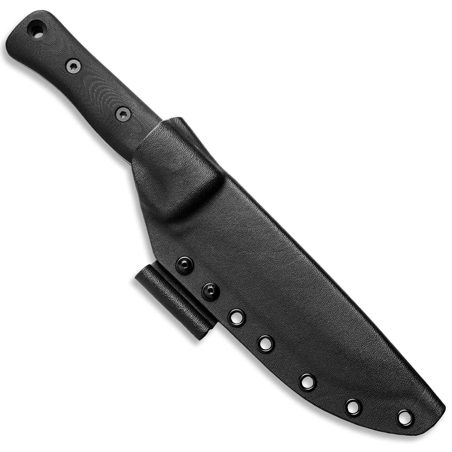 F6 Leuku Survival Knife (CPM MagnaCut, Polished Stonewash, Orange G10)