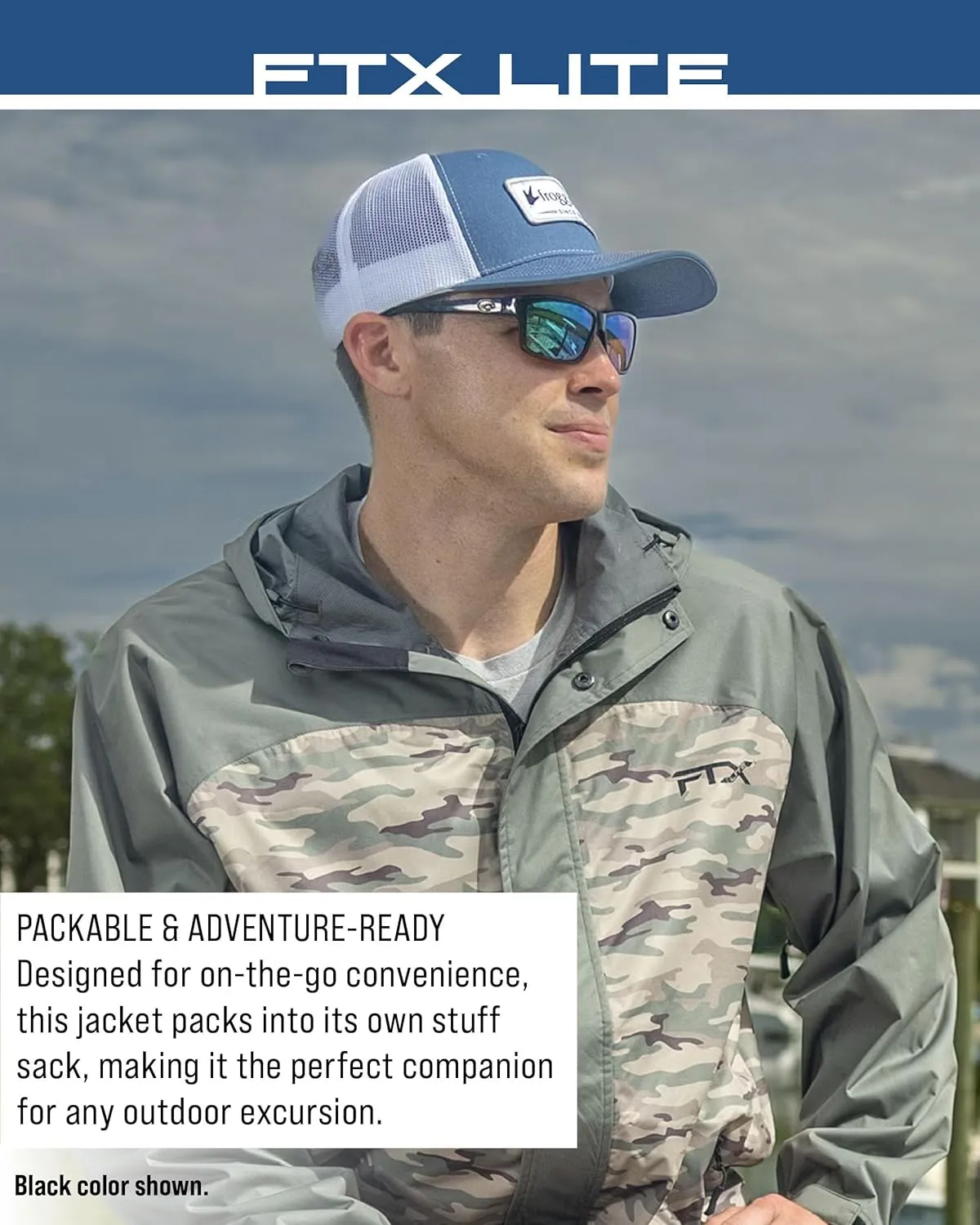 FROGG TOGGS Mens FTX Lite Rain Jacket  3-Layer Waterproof, Breathable, Stretch Comfort