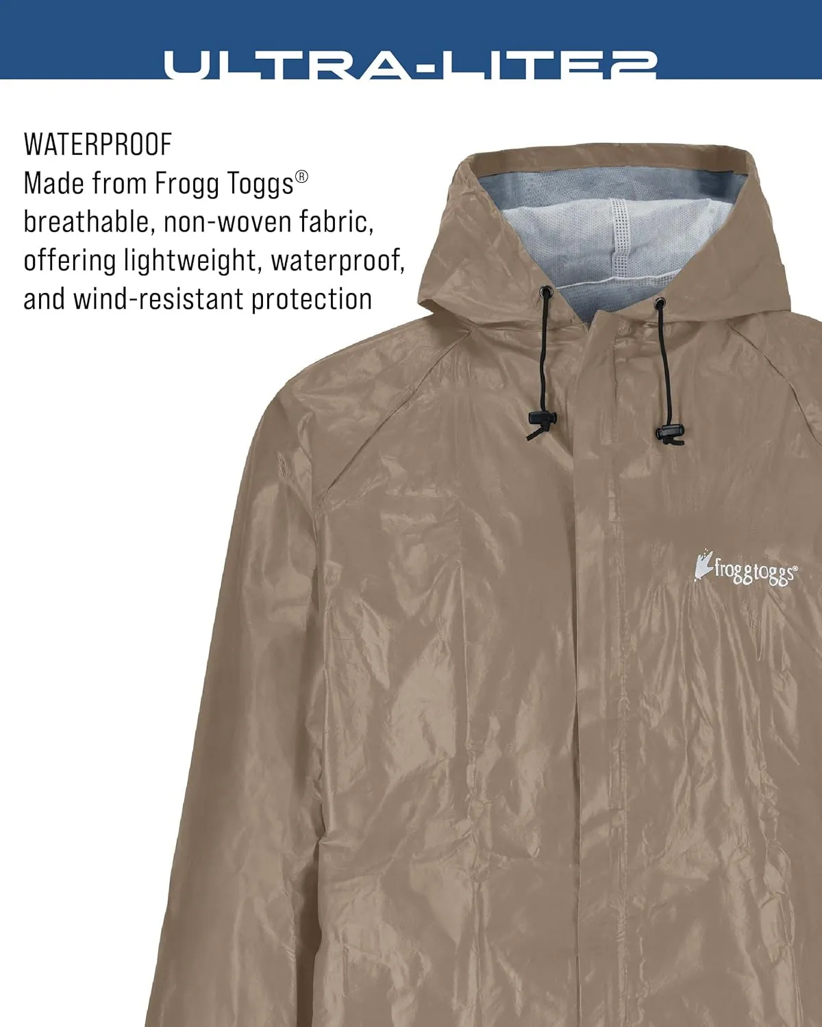 FROGG TOGGS Men's Ultra-lite2 Waterproof Breathable Rain Jacket