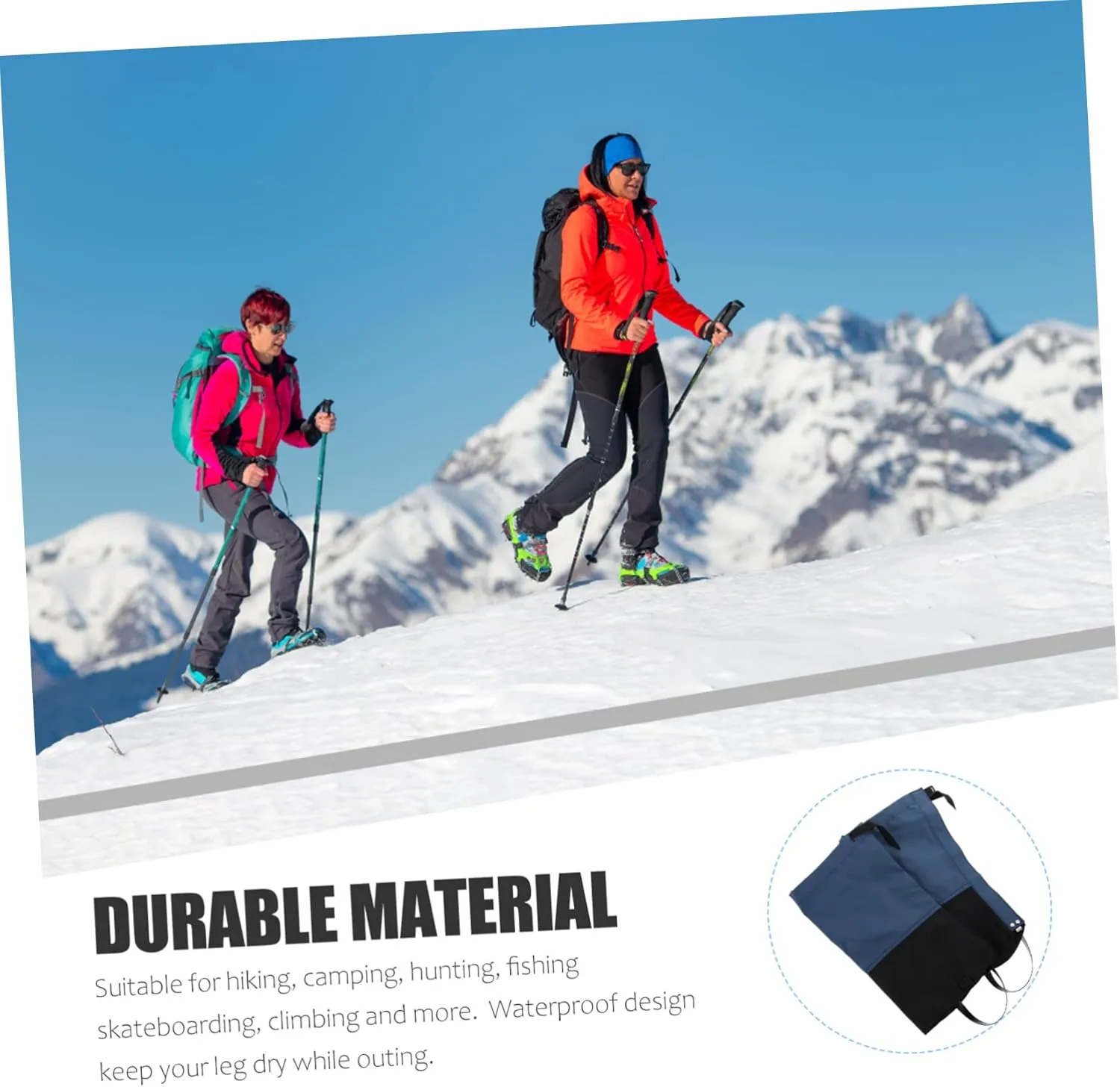 GALPADA Boots Hiking Boot Gaiters Waterproof Snow Legging Gaiter Hiking Leg Covers Camping Foot Cover Hiking