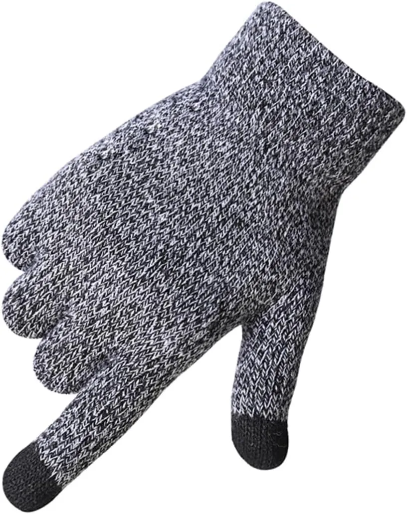 Gentleman's Knitted Warm Gloves Men's Touchscreen Winter Gloves Anti-slip