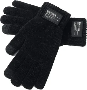 Gloves Winter Gloves Touch Screen Windproof Thermal Anti-Slip Gloves Black