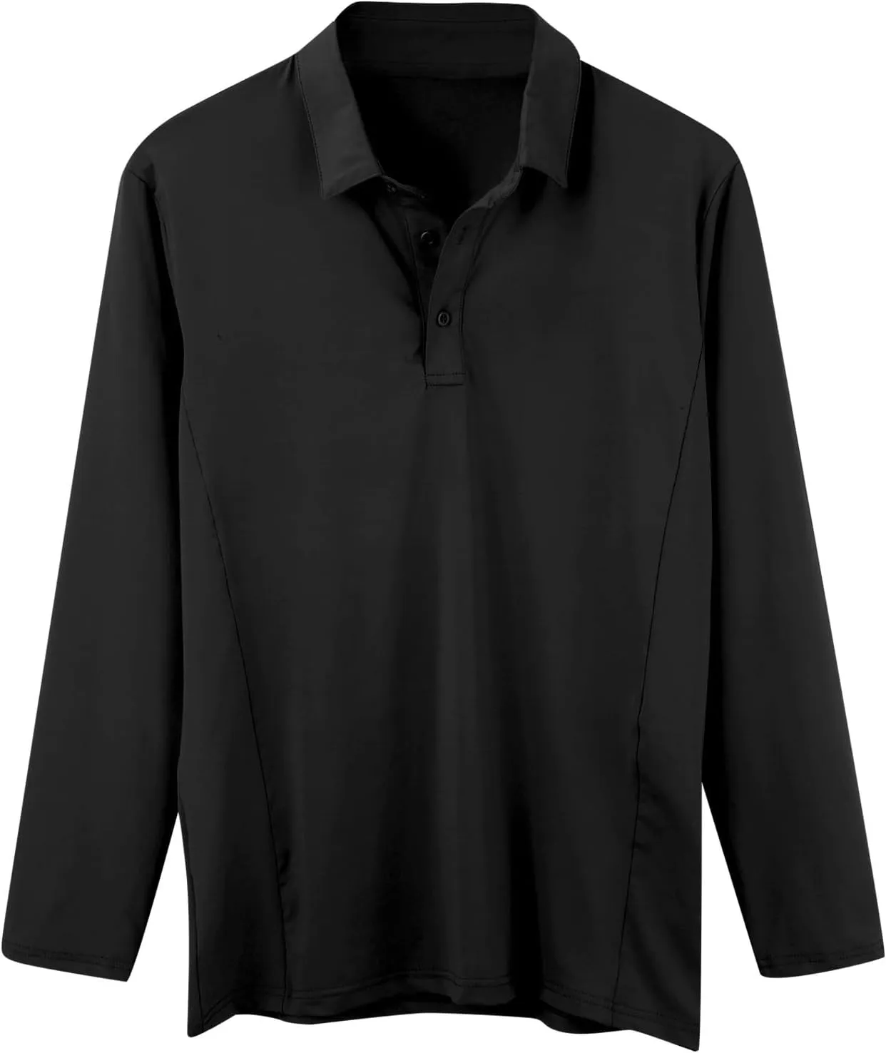Golf Shirts for Mens Moisture Wicking Quick-Dry Long Sleeve Polo Shirt Performance Athletic Summer Collared T-Shirts