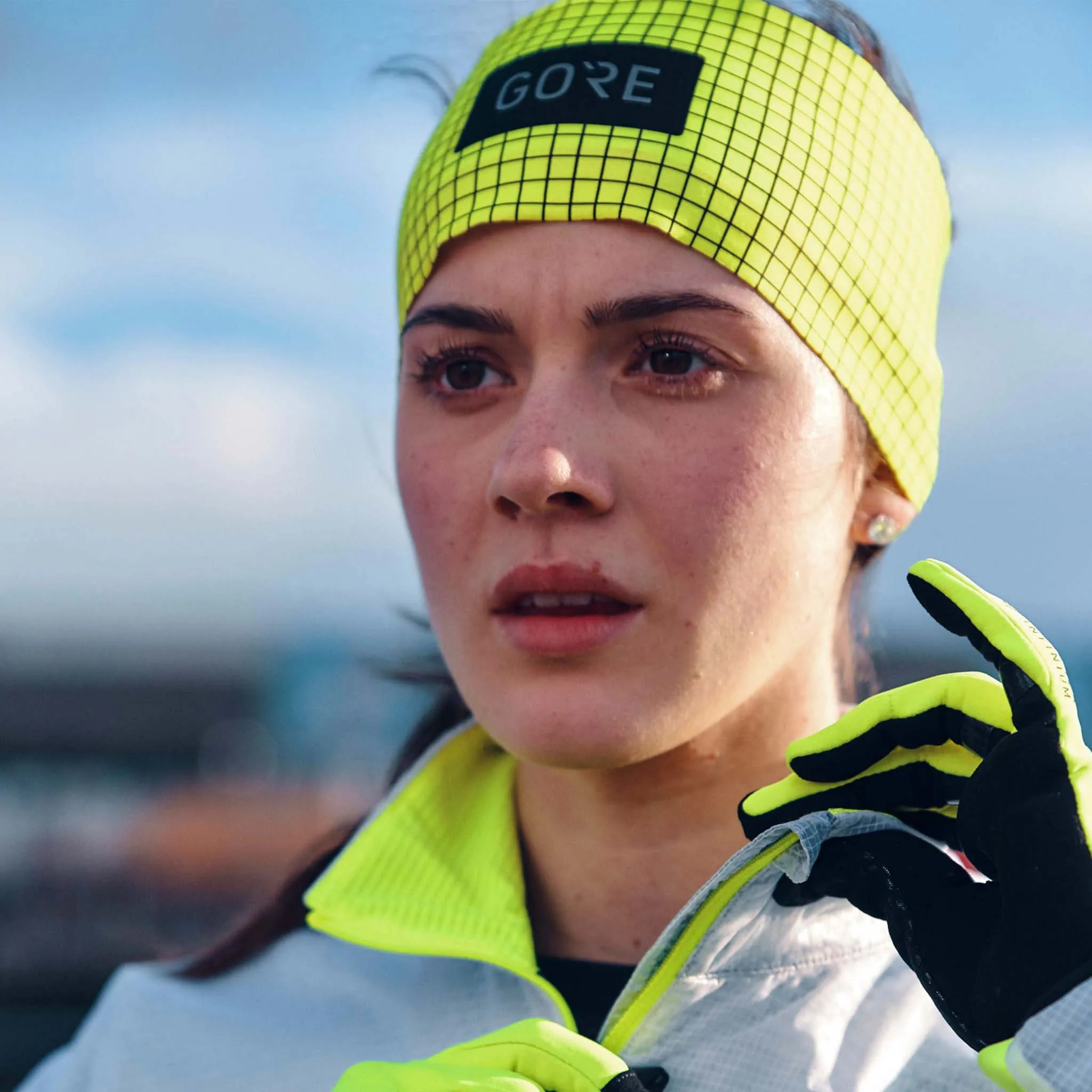 GORE® Wear | Unisex Grid Headband - Neon Yellow