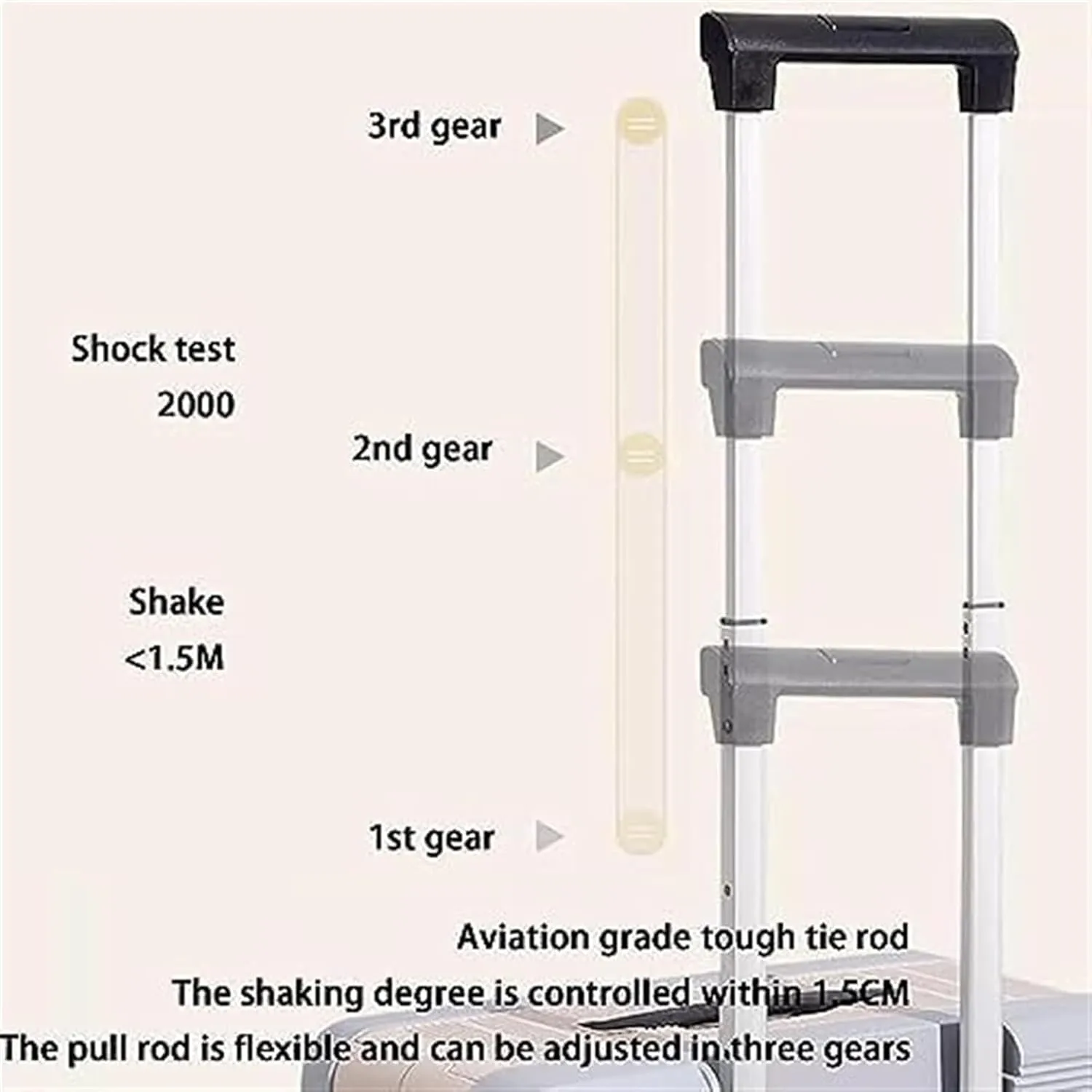 Habrur Checked Luggage Carry On Luggage Foldable Suitcases Adjustable Trolley Carry On Luggage Front Open Portable Suitcase Luggage Suitcase (Color : A, Size : 20 inch)