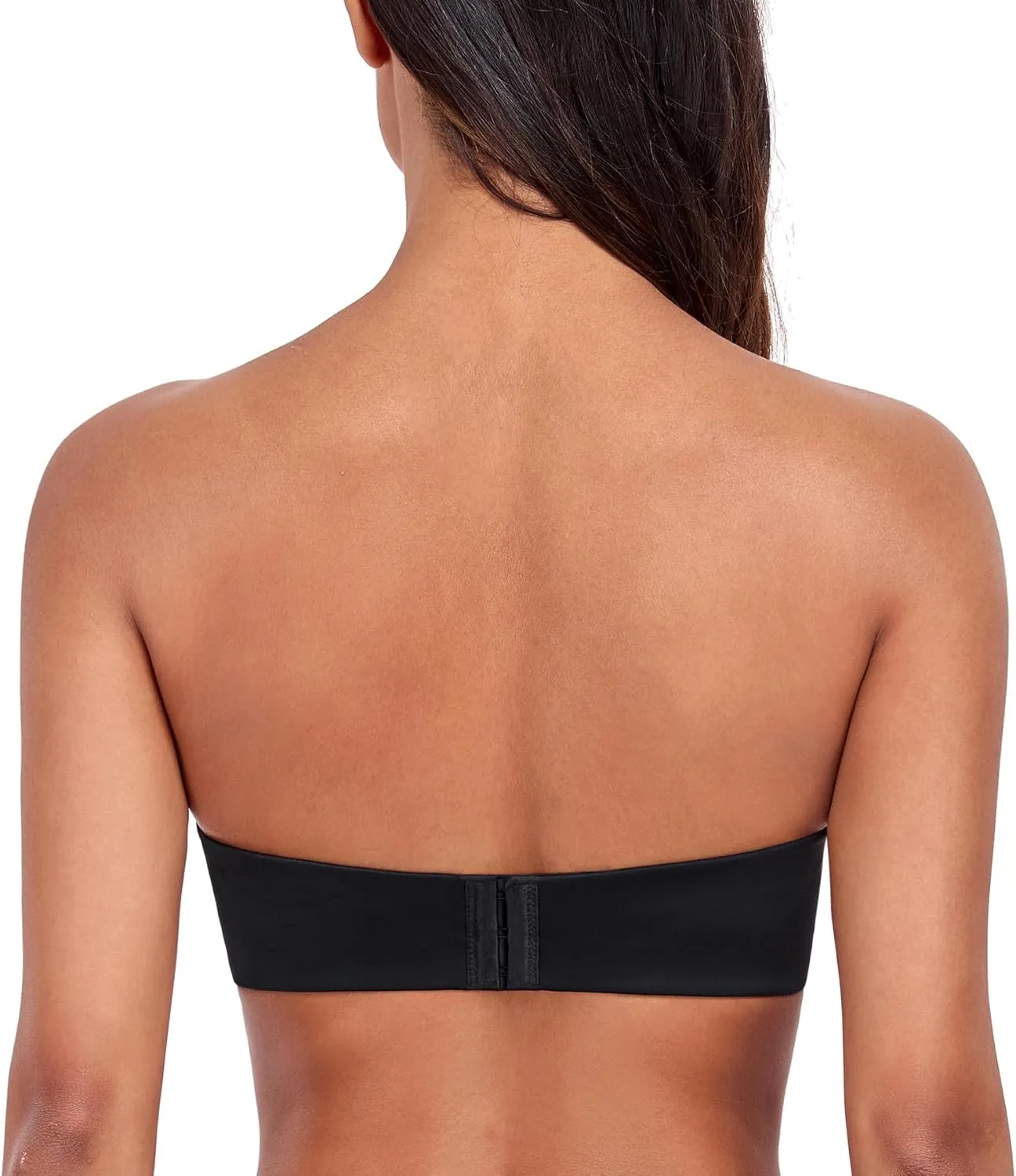 HACI Push Up Strapless Bra for Women Anti-Slip Padded Wireless Stay Put