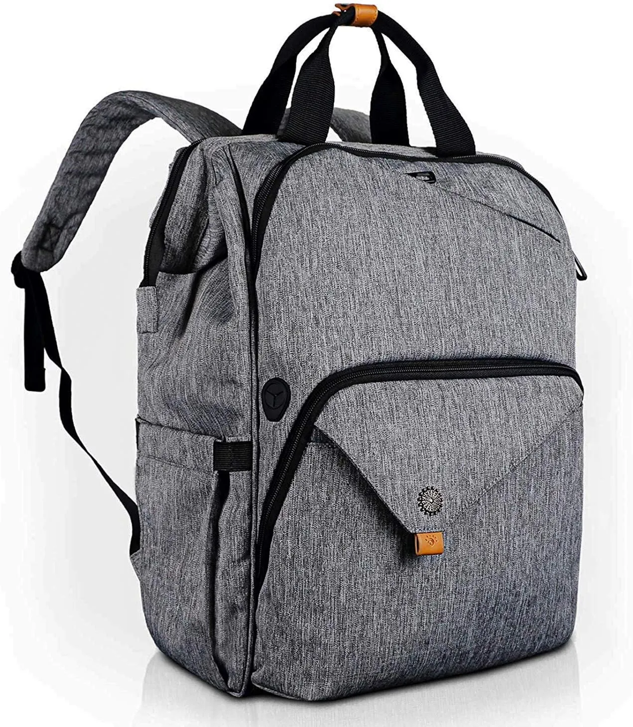 Hap Tim Travel Backpack for Women Airline Approved, Womens backpack for work, Teacher backpack, Laptop Backpack(7651-G), 15.6 inches, Grey