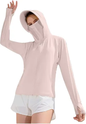 Hooded Shirt for Women Summer Sun Protection Cooling Long Sleeve Lightweight Hiking Camping Outdoor Clothing 2025