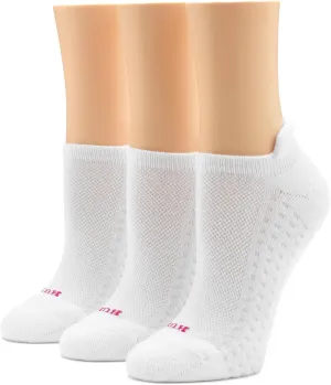 HUE Women's Air Cushion Tab Back No Show Liner Sock 3 Pair Pack