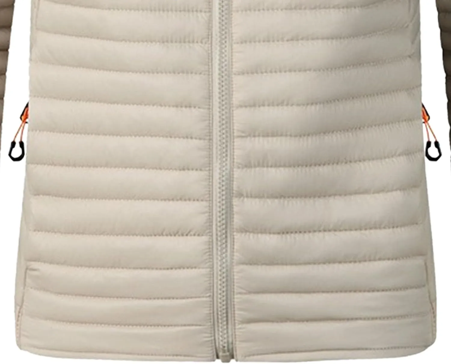 JEKE-DG Men's Zipper Casual Thermal Puffer Jacket Solid Winter Warm Down Coat Thermal Lightweight Bubble Coat