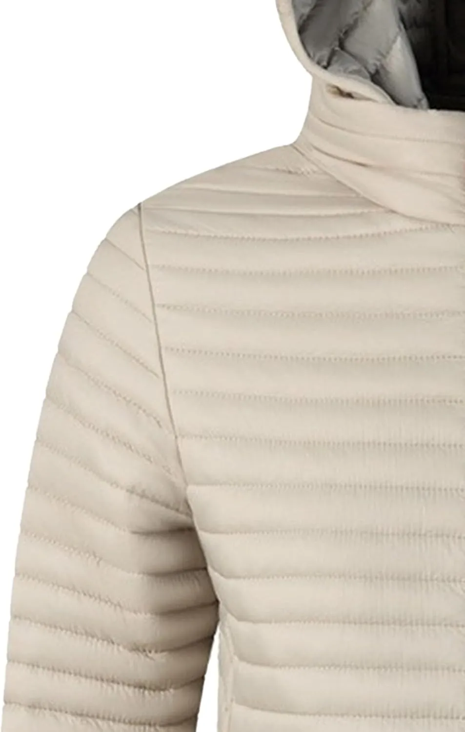 JEKE-DG Men's Zipper Casual Thermal Puffer Jacket Solid Winter Warm Down Coat Thermal Lightweight Bubble Coat