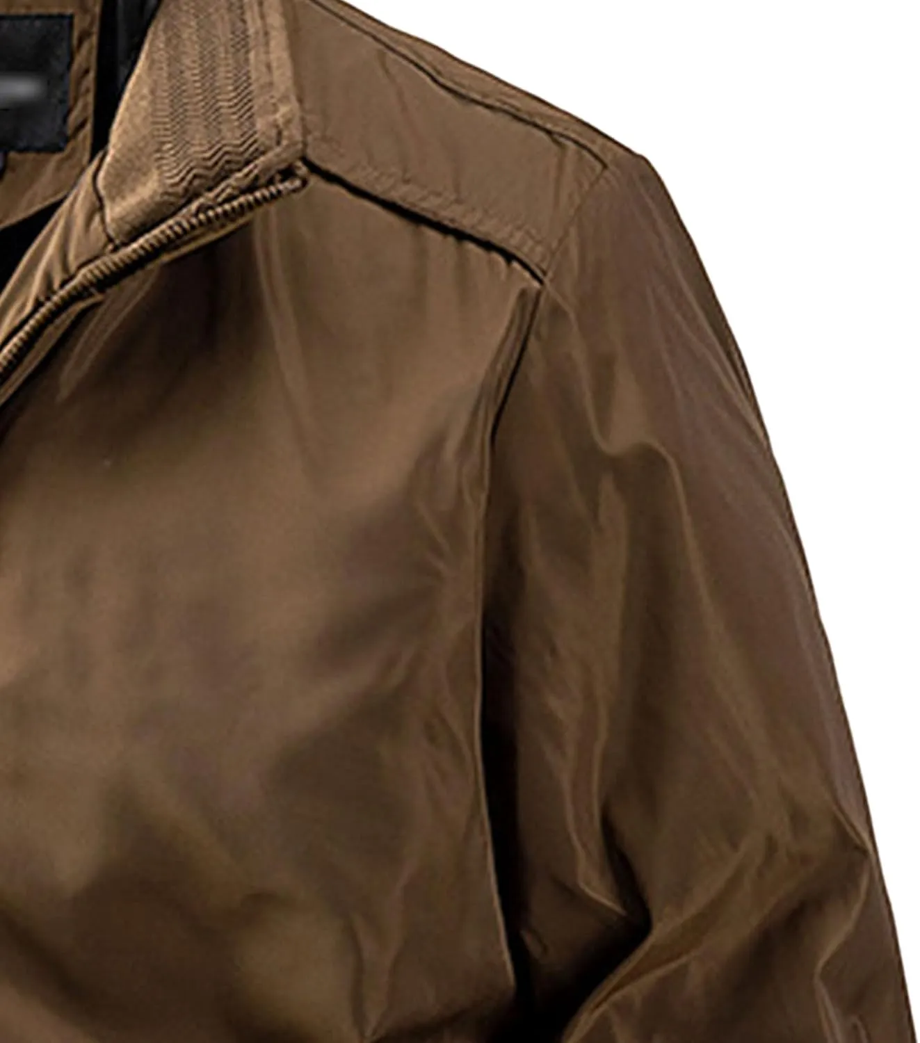 JEsilunmaMY Men's Outdoor Cotton Bomber Jacket Full Zip Windproof Windbreaker Military Jackets Warm Winter Padded Coats