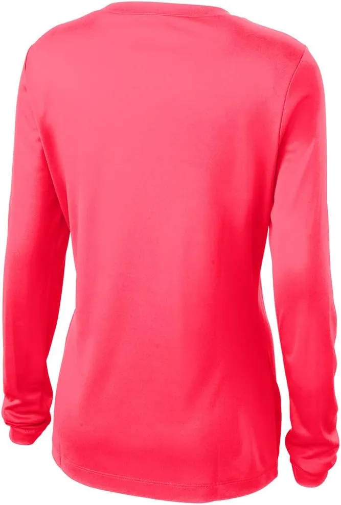 Joe's USA Ladies Long Sleeve Moisture Wicking Athletic Shirt Sizes XS-4XL