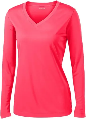 Joe's USA Ladies Long Sleeve Moisture Wicking Athletic Shirt Sizes XS-4XL