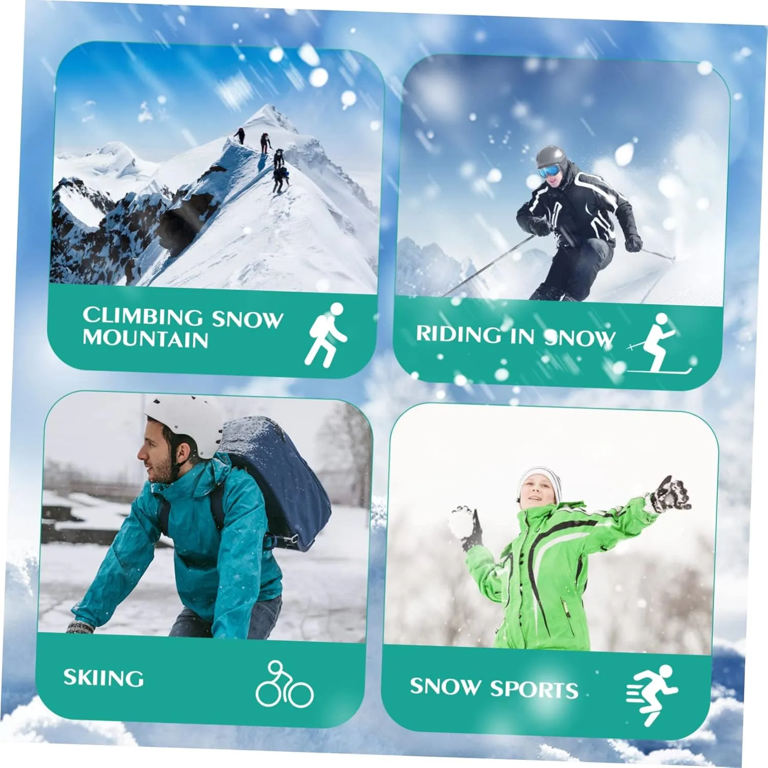 KESYOO Boots Hiking Legging Covers Camping Foot Cover for Winter Snow Outdoor Camping Gear Gaiters Hiking Leg