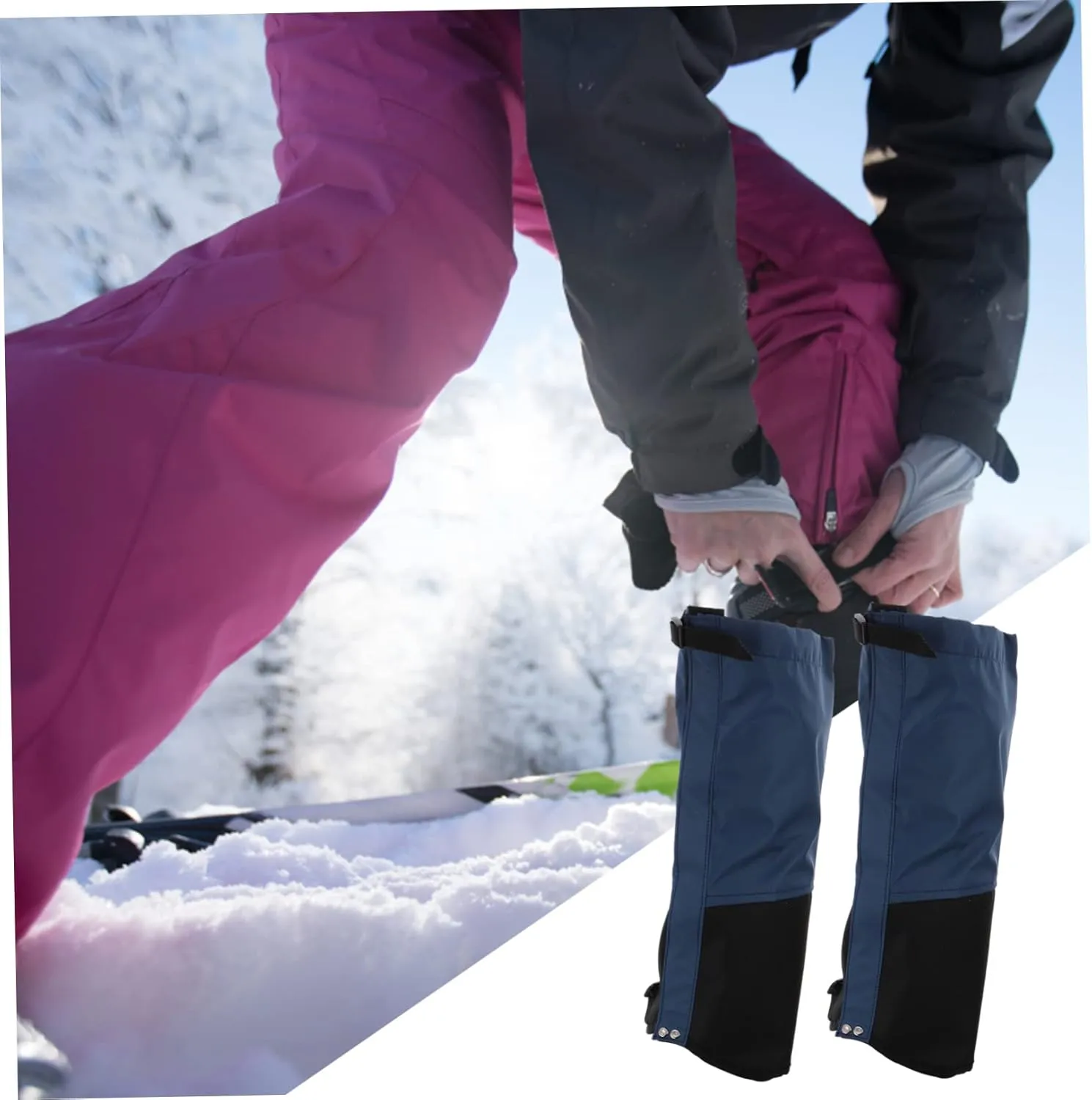 KESYOO Boots Hiking Legging Covers Camping Foot Cover for Winter Snow Outdoor Camping Gear Gaiters Hiking Leg
