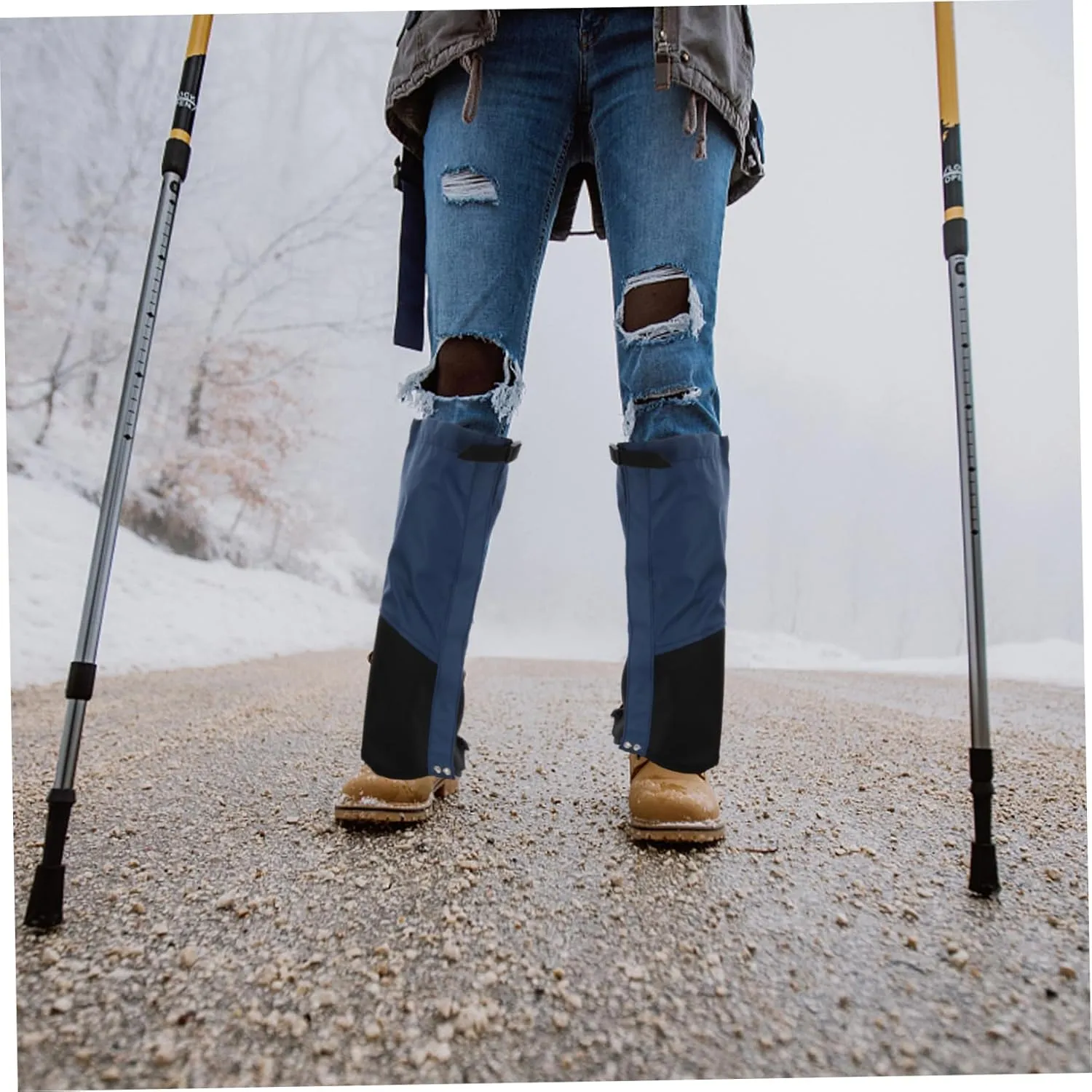 KESYOO Boots Hiking Legging Covers Camping Foot Cover for Winter Snow Outdoor Camping Gear Gaiters Hiking Leg