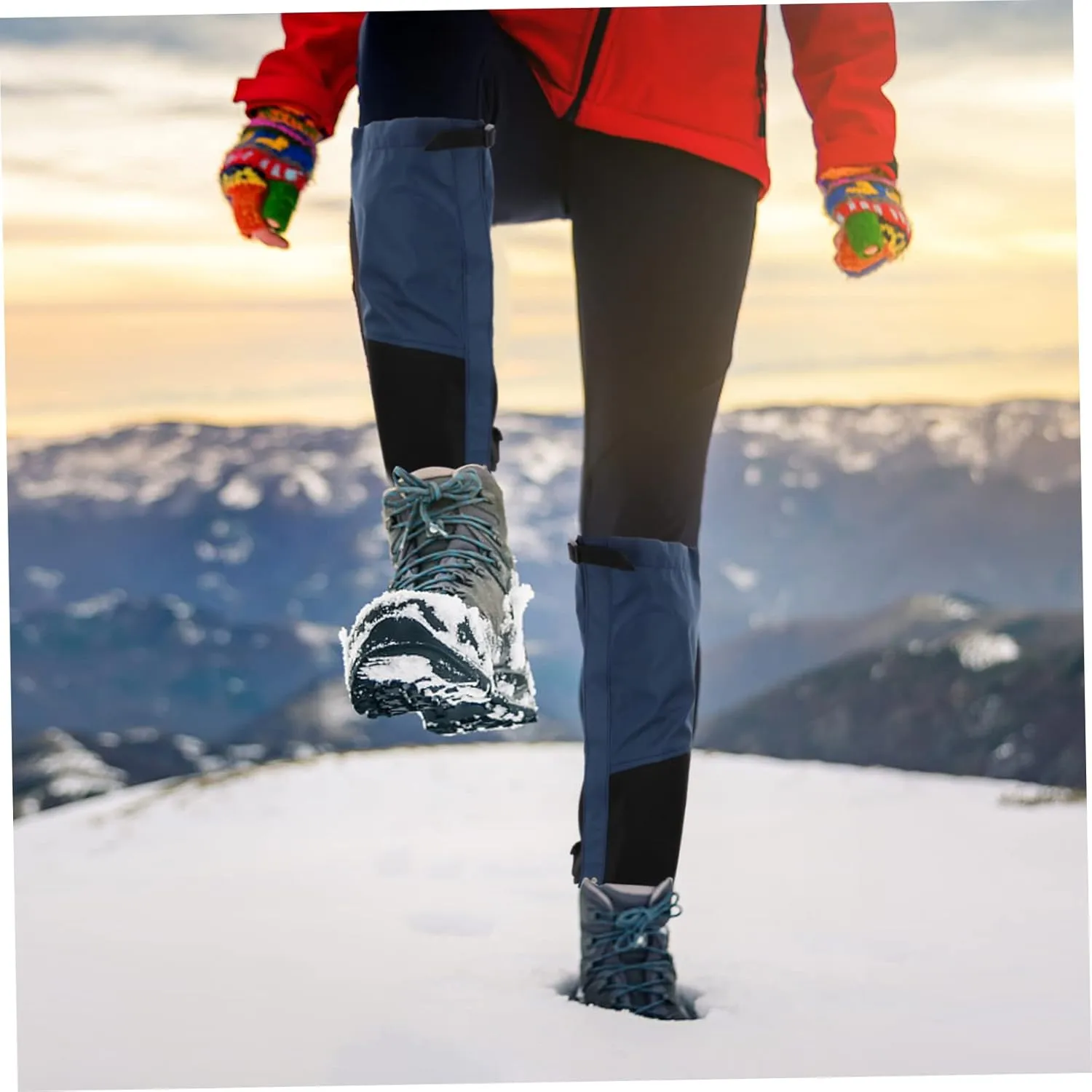 KESYOO Boots Hiking Legging Covers Camping Foot Cover for Winter Snow Outdoor Camping Gear Gaiters Hiking Leg