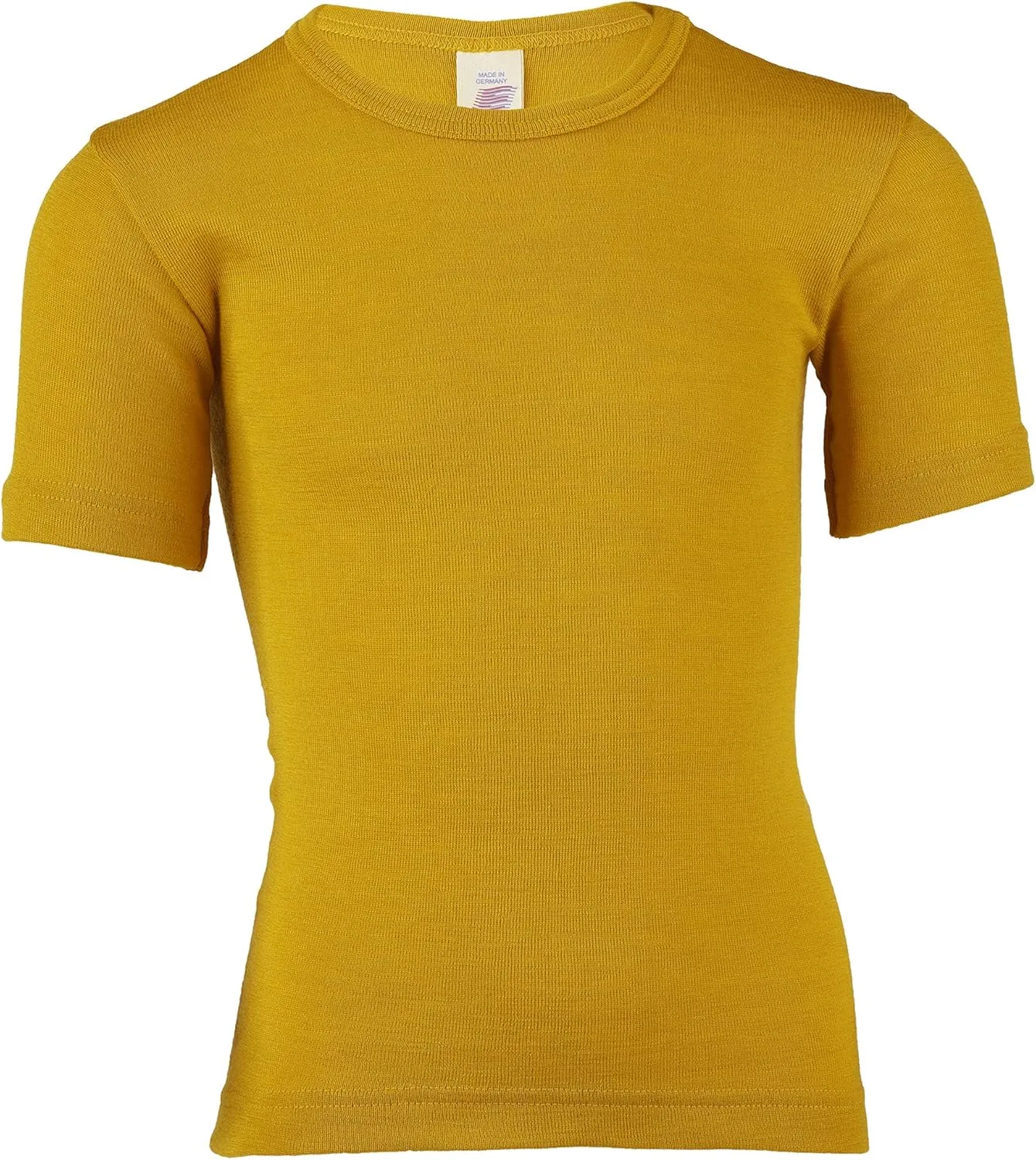 Kid's Short Sleeve Thermal Shirt: Warm and Thin Base Layer Top, Organic Merino Wool Silk, Sizes 2-15 Years