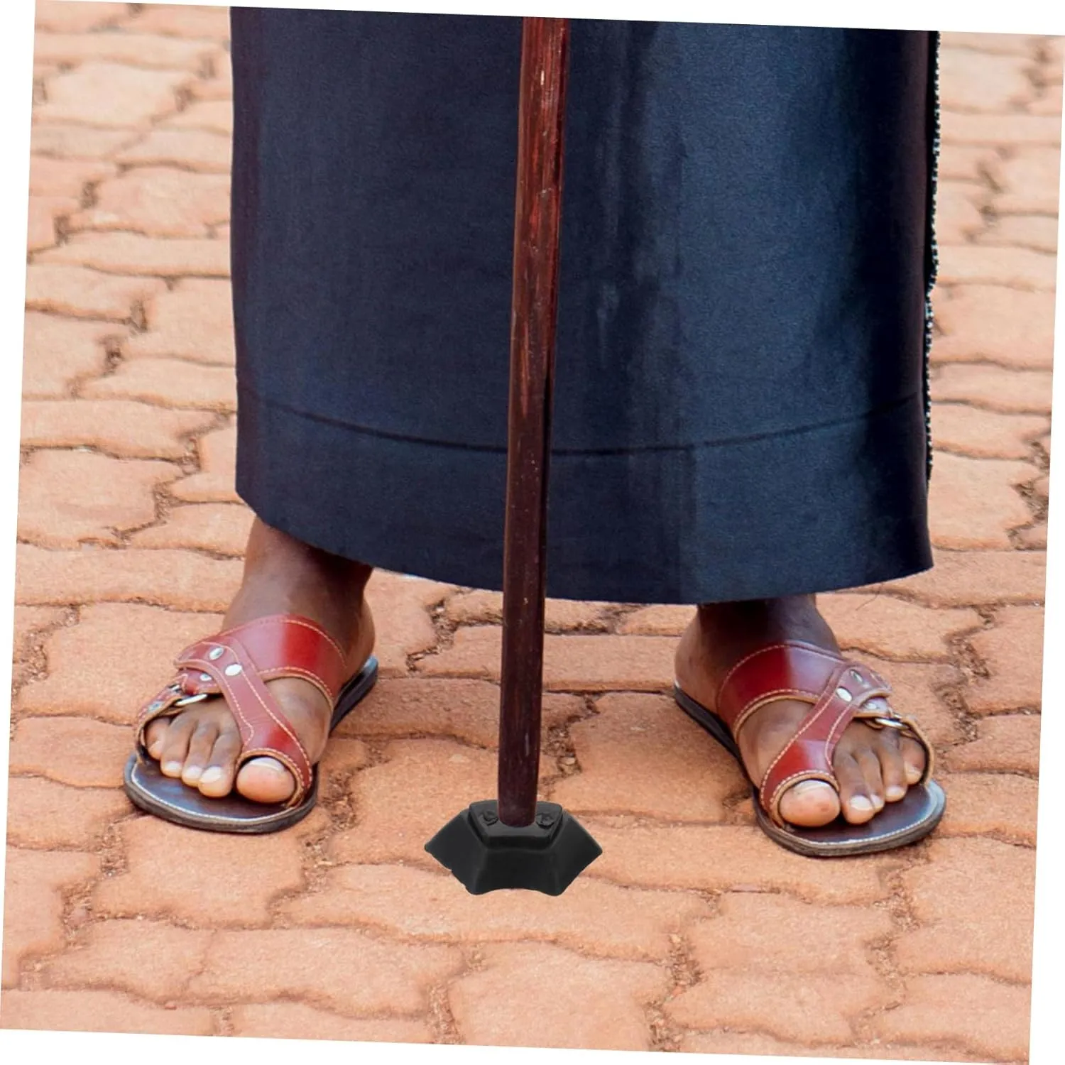 Kisangel Non Slip Crutch Replacement Tips for Walking Canes Lightweight Durable Cane Protectors Essential