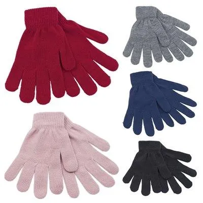 Ladies Thermal Magic Gloves Assorted Colour - Case of 12