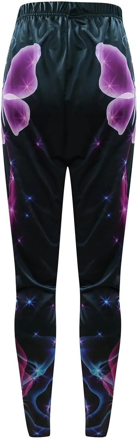 LCMTWX Fleece Lined Leggings Printed Pants Casual Elastic Slim Long Boot Women Pants Fleece Lined Leggings