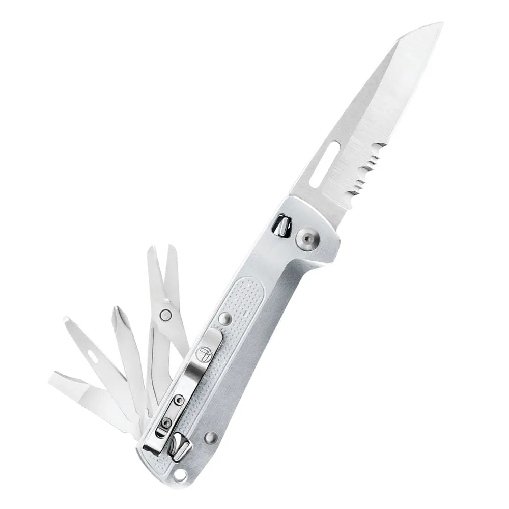 Leatherman FREE K4X Knife, Serrated w/ Magnetic Open/Close