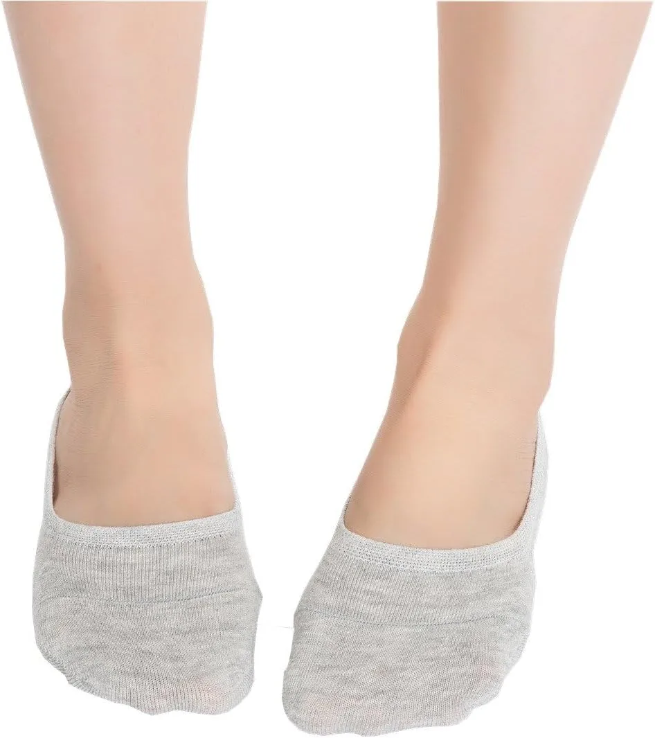 Losa Kute 6 Pairs Womens Casual No Show Socks Anti-Slip Socks 