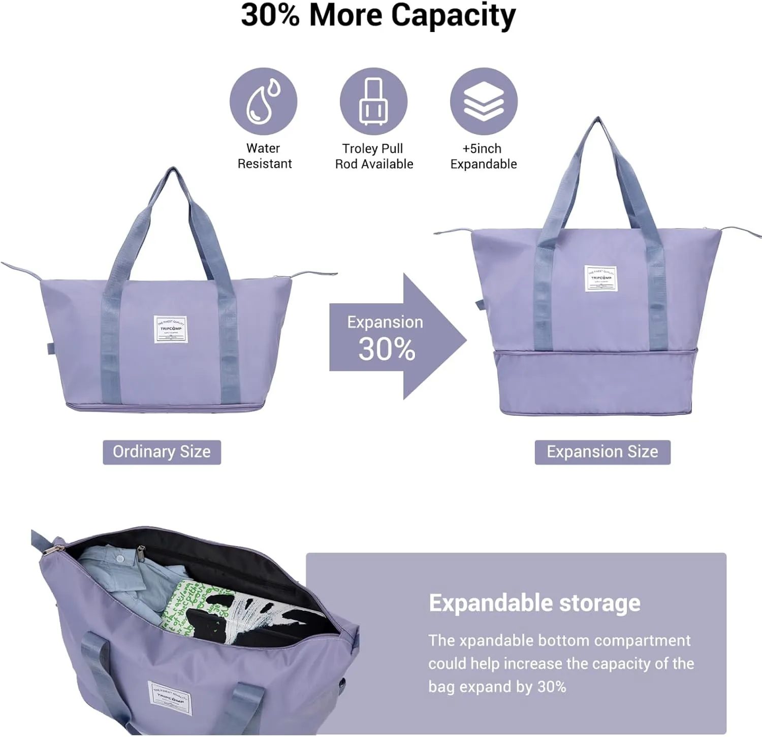 Luggage Sets 3 Piece with Double Spinner Wheels,PC Hardside Suitcase Sets with Expandable, Carry On Luggage Set with Travel Duffle Bag for Women and Men