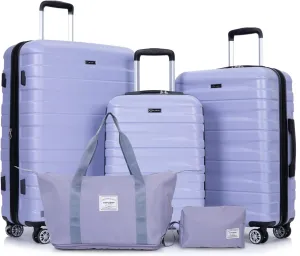 Luggage Sets 3 Piece with Double Spinner Wheels,PC Hardside Suitcase Sets with Expandable, Carry On Luggage Set with Travel Duffle Bag for Women and Men