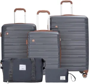 Luggage Sets 3 Piece,Suitcases with Double Spinner Wheels and TSA Lock,Hardcase 3 set Luggage with Travel Duffle Bag,Carry On Luggage Set