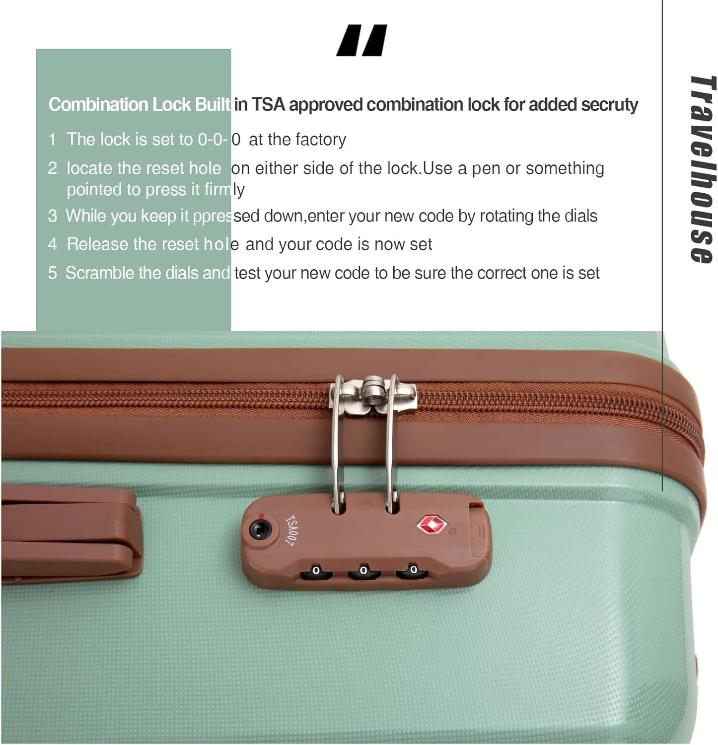 Luggage Sets 5 Piece,Suitcases with Double Spinner Wheels and TSA Lock,Hardcase 3 set Luggage with Travel Duffle Bag,Carry On Luggage Set