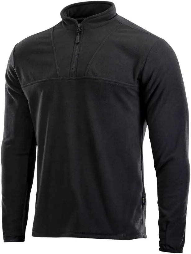 M-Tac Quarter Zip Pullover Men - Fleece Lined Thermal Shirt for Men - Lightweight Tactical Long Sleeve Shirt Top Delta