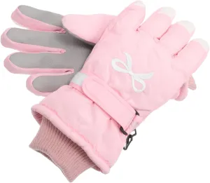 MAGICLULU Women's Snowboard Gloves Windproof Thermal Winter Riding Gloves for Cold Weather Pink