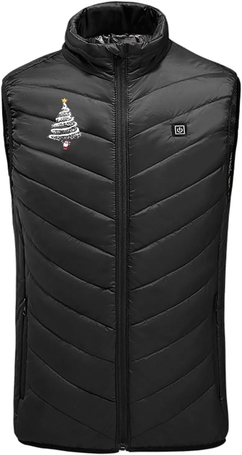 maisdgop Heated Vest Women Unisex Puffer Electric Heating Vest Ski Hunting Sleeveless 3 Gear 9 Heat Zones Heated Jackets