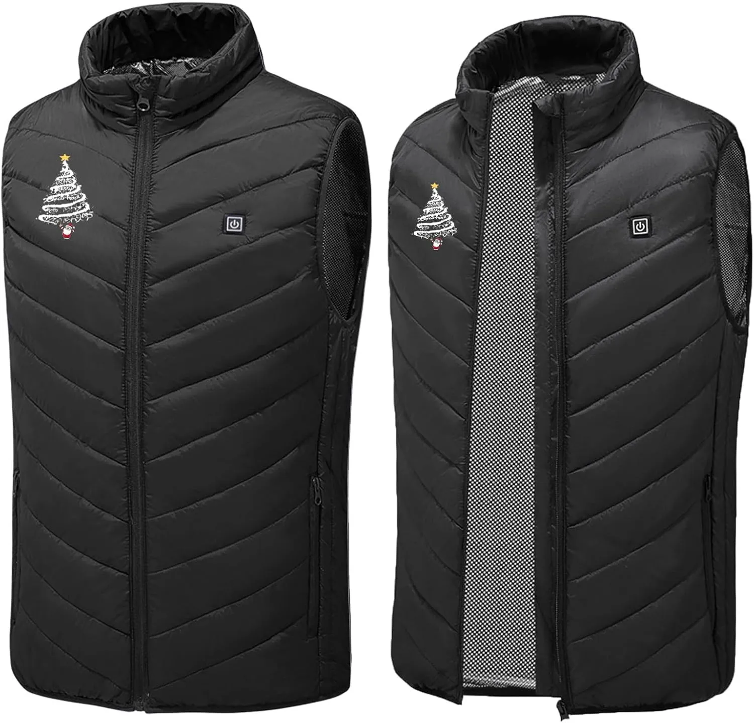 maisdgop Heated Vest Women Unisex Puffer Electric Heating Vest Ski Hunting Sleeveless 3 Gear 9 Heat Zones Heated Jackets