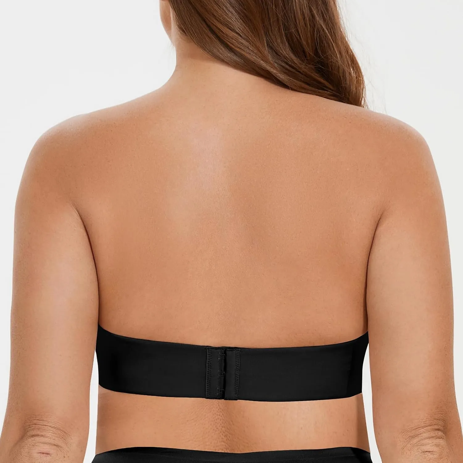 MELENECA Women's Wirefree Push Up Lightly Padded with Anti-Slip Support Strapless Bra